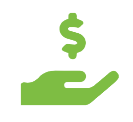 icon of hand holding money